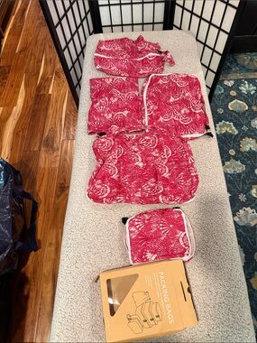 Travel Packing Cubes Set - pink